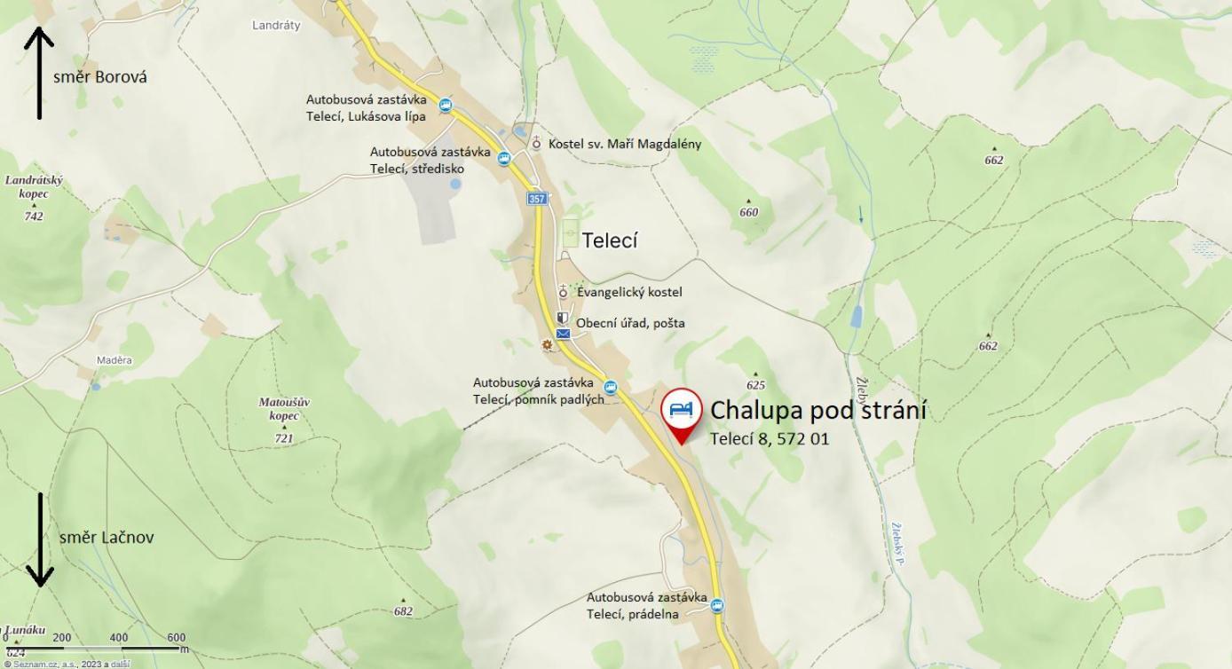 Chalupa Pod Strani Teleci Kültér fotó